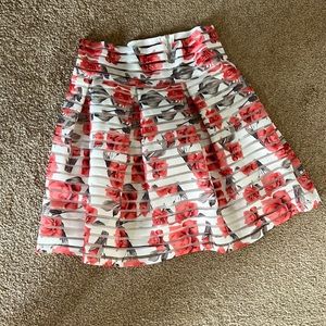 Ginger G Peach flower shirt, size small